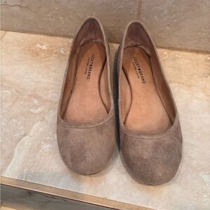 Lucky Brand Tan Flats Suede Loafers